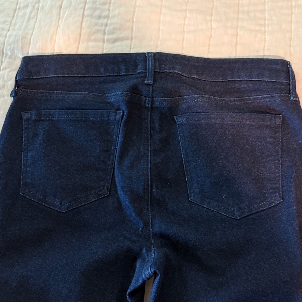 NYDJ Sheri Slim Dark Indigo Jeans. Size 8 - Picture 4 of 8